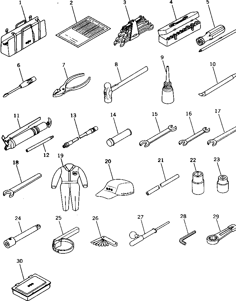 TABLE 196-98-11321 KOMATSU