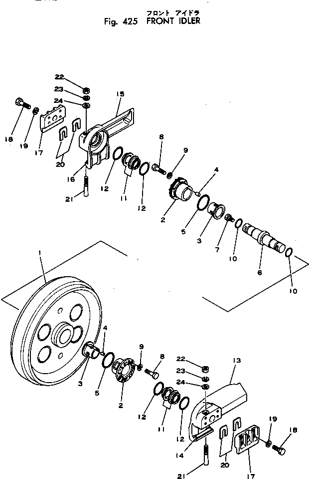 IDLER ASS'Y,R.H. 125-30-00040 KOMATSU
