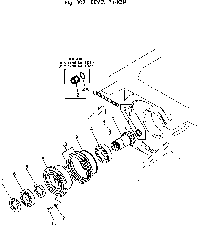 SHAFT,PINION 125-21-32220 KOMATSU