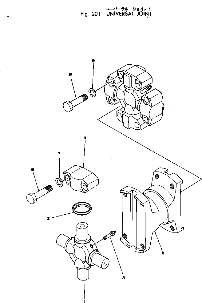 UNIVERSAL JOINT A. 12F-10-13110 KOMATSU