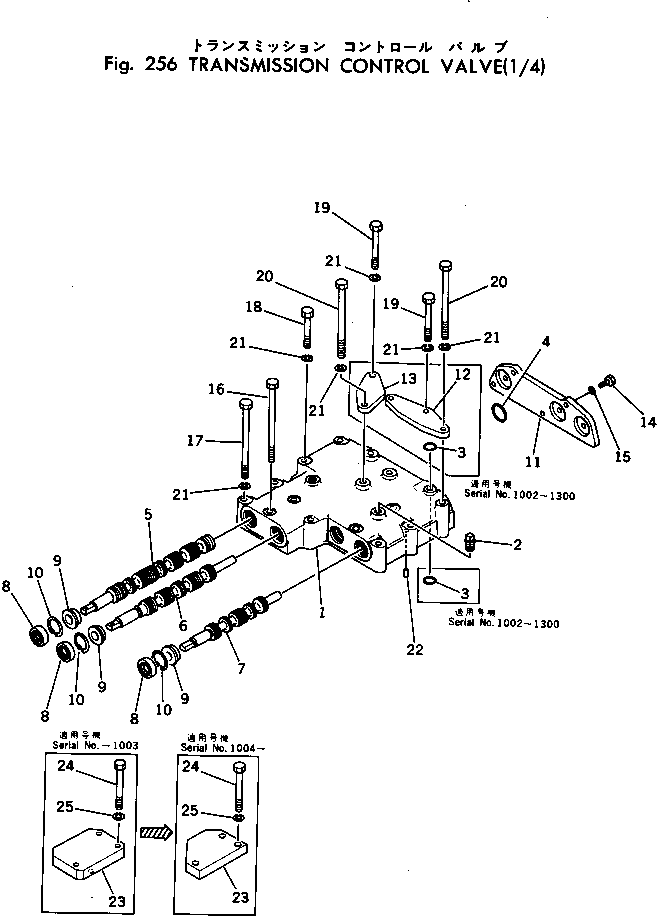 CONTROL VALVE A. 198-15-00502 KOMATSU
