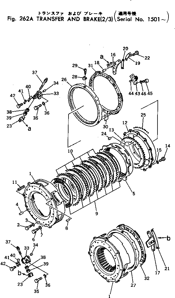 TRANSFER BRAKE A. (198-33-00107) KOMATSU