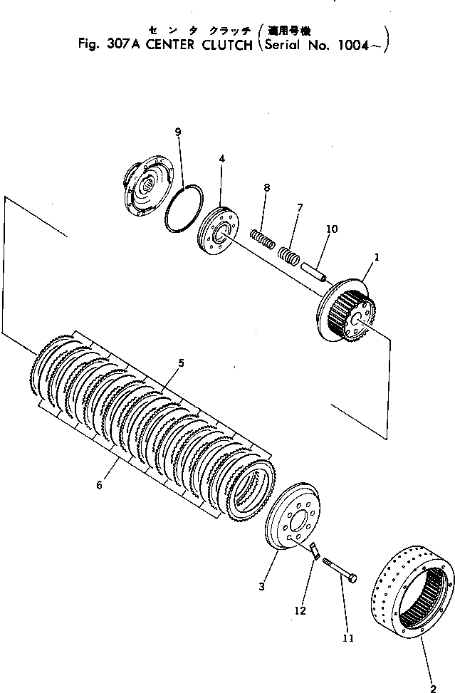 CENTER CLUTCH ASS'Y 198-22-00012 KOMATSU