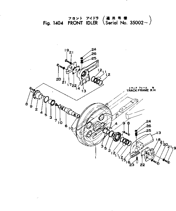 BRACKET,R.H. OUTER AND L.H. INNER 141-30-13290 KOMATSU