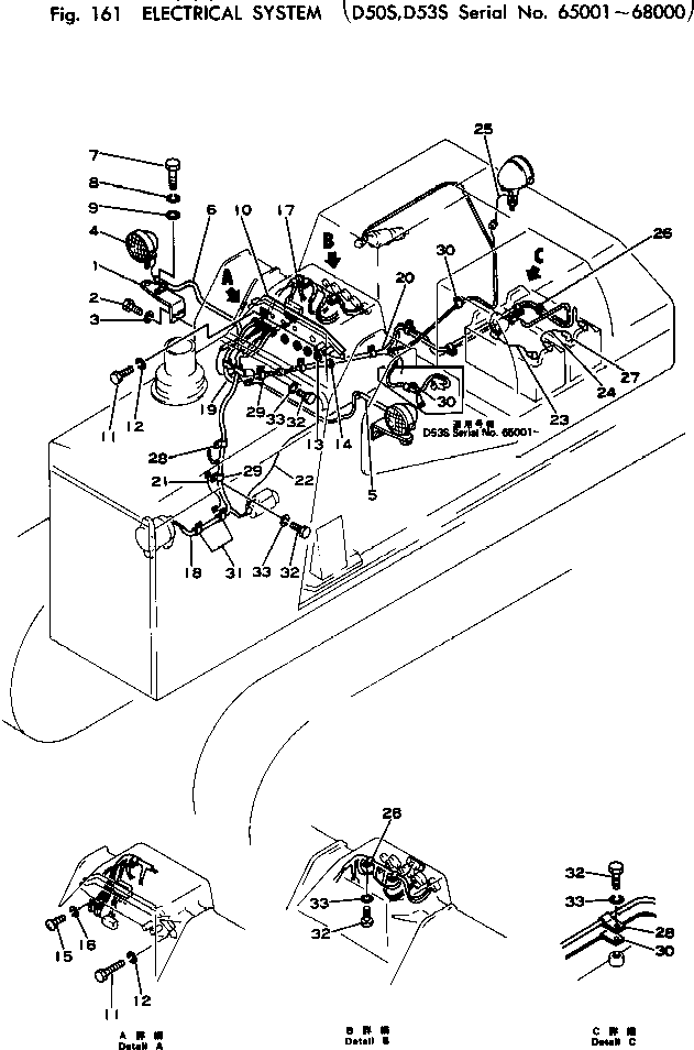 WIRE ASS'Y,L.H. 131-06-64130 KOMATSU
