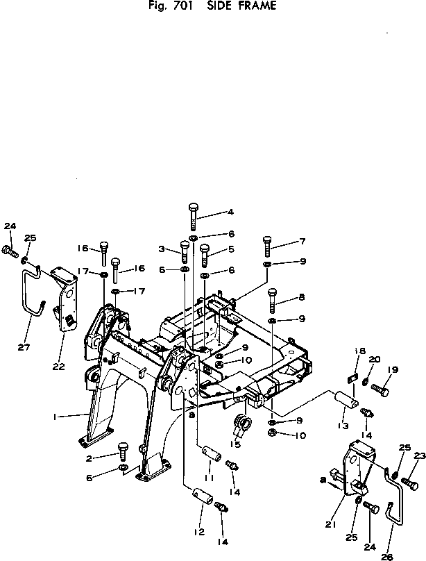 HANDLE,L.H. 135-54-31380 KOMATSU