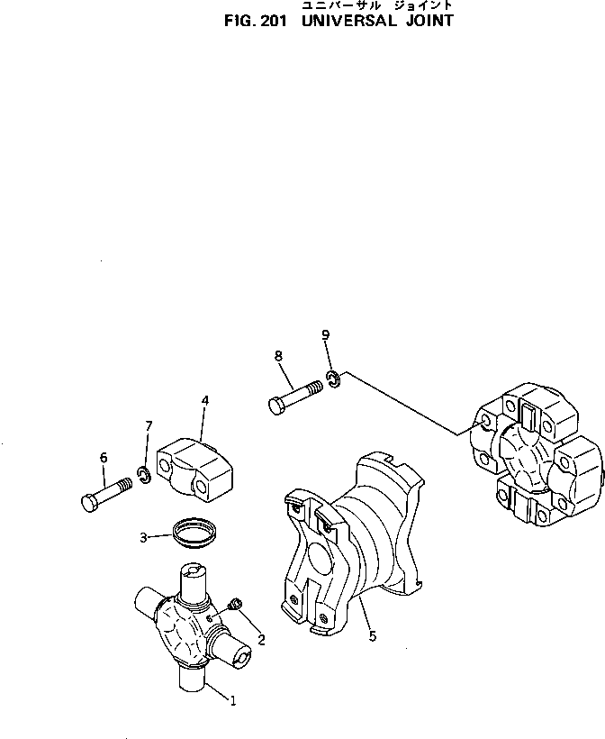 UNIVERSAL JOINT A. 135-12-31300 KOMATSU