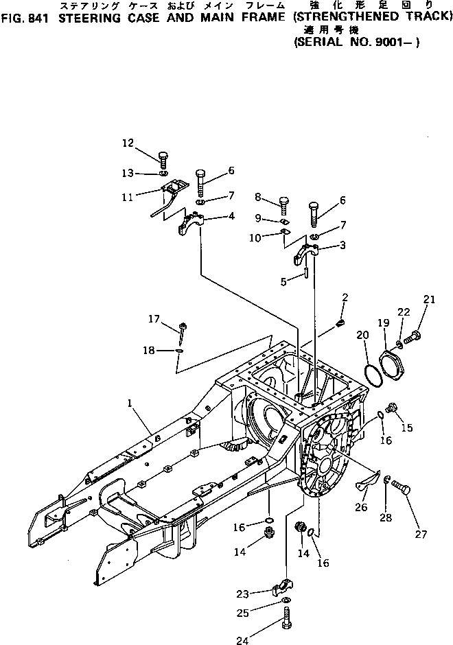 CASE AND FRAME 135-A32-4100 KOMATSU