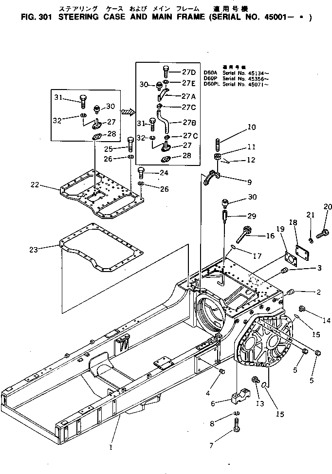 MAIN FRAME ASS'Y 144-21-00400 KOMATSU