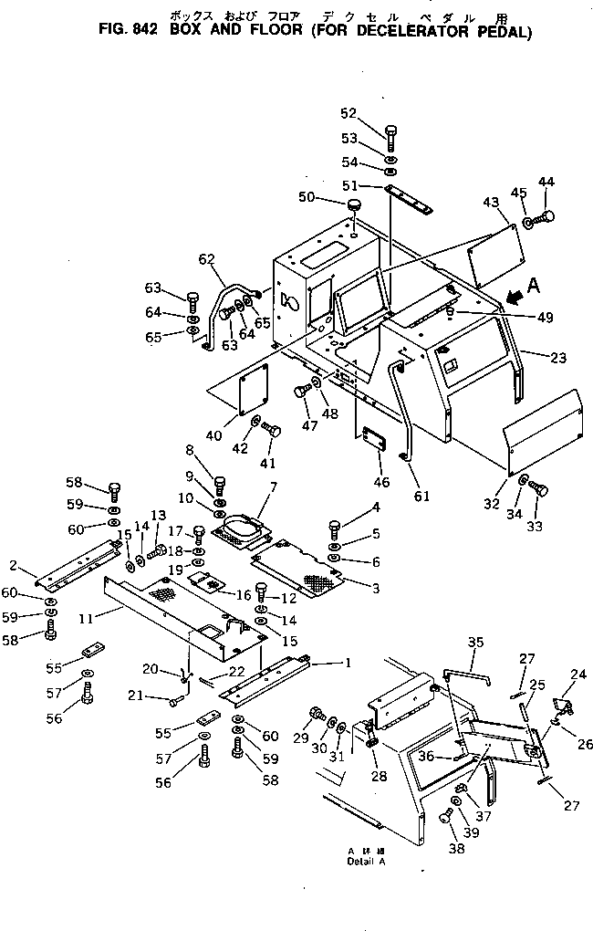 FLOOR,R.H. 130-54-72170 KOMATSU