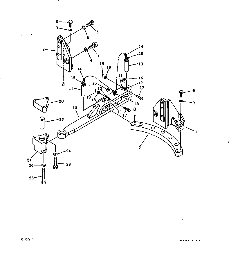 BRACKET,L.H. (ITL) 144-918-2140 KOMATSU