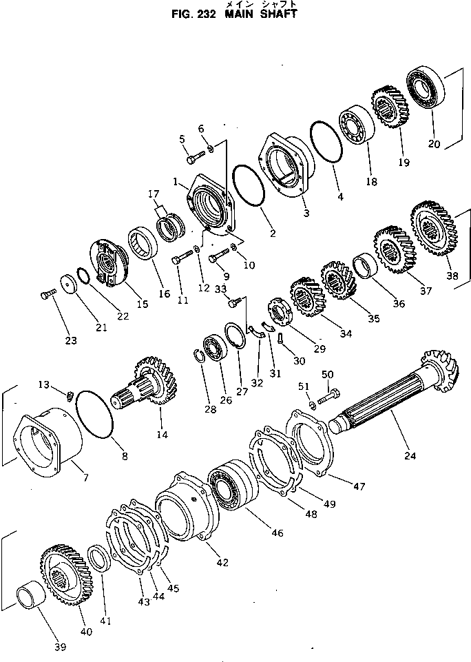 TRANSMISSION ASS'Y,(FOR D60PL) (14F-14-00300) KOMATSU