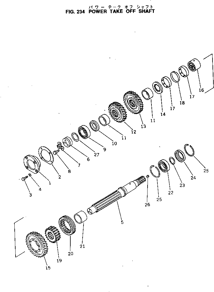 GEAR,(FOR D60PL) 144-14-16270 KOMATSU