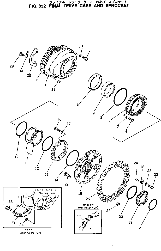 TEETH,(WITH NOTCH) 141-27-51150 KOMATSU