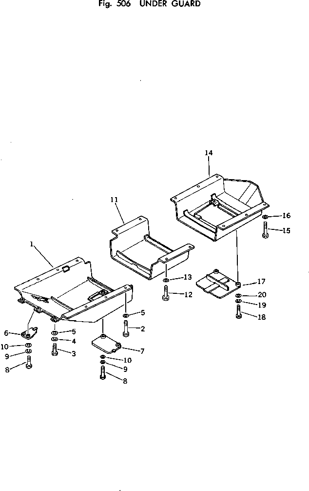 GUARD,FRONT 141-54-54110 KOMATSU