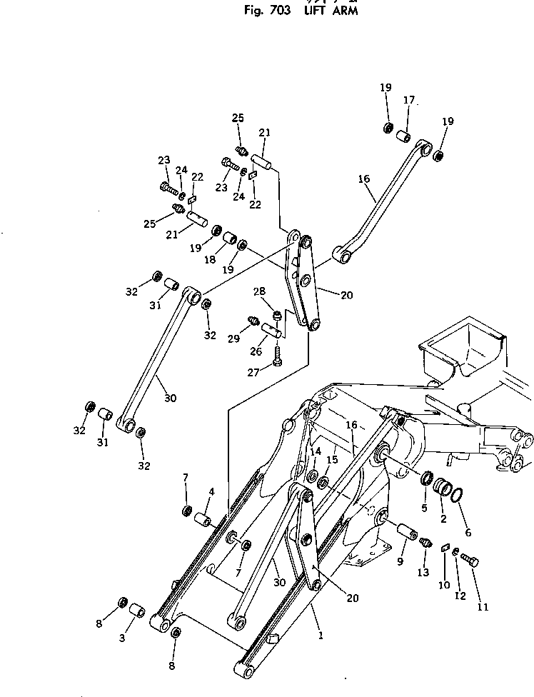 TILT ROD ASS'Y,L.H. 141-70-00540 KOMATSU