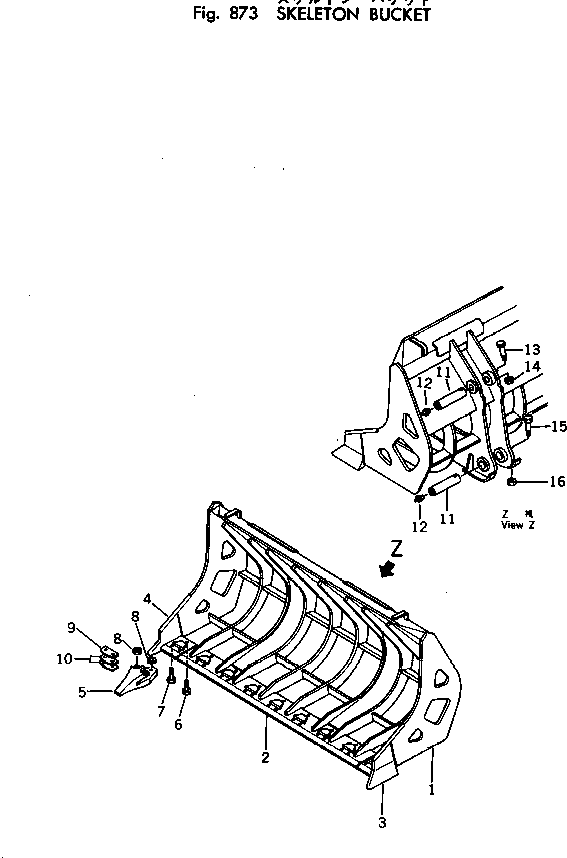 CORNER,L.H. (WELDED) 141-928-2140 KOMATSU