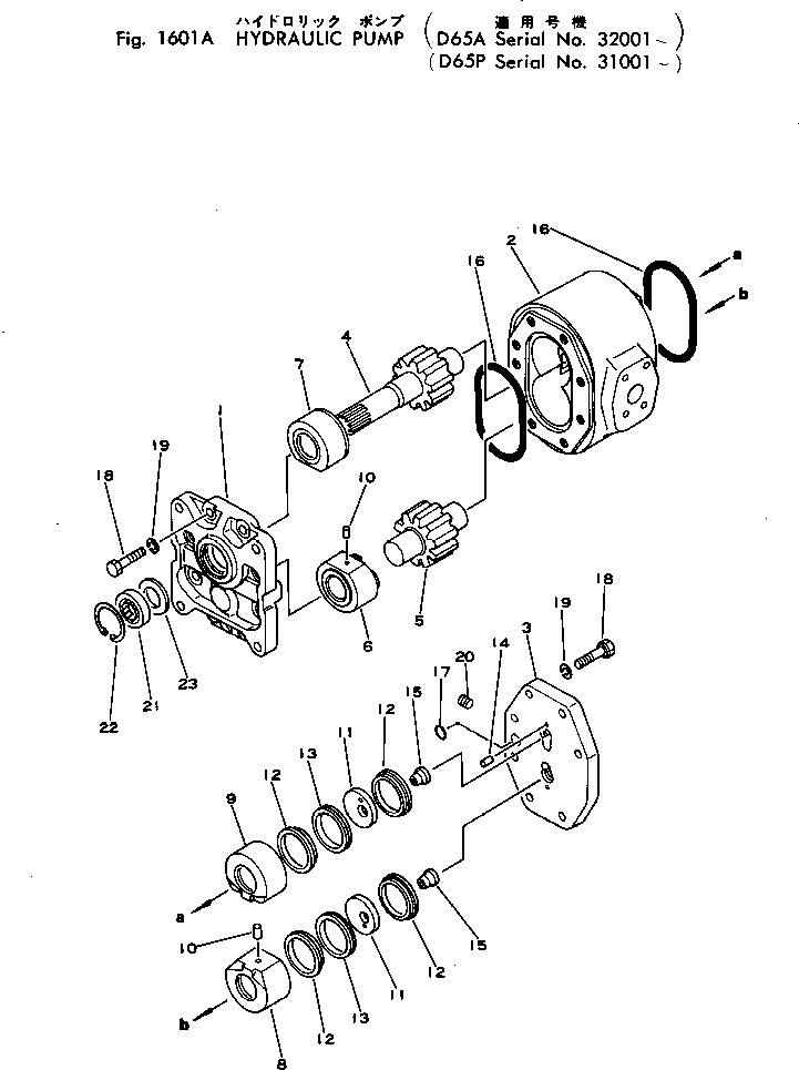 GEAR PUMP ASS'Y 07441-67502 KOMATSU