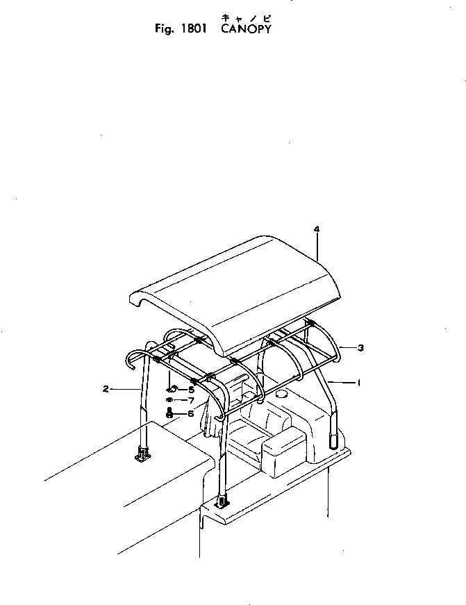 CANOPY ASS'Y \0\144-906-0010 KOMATSU