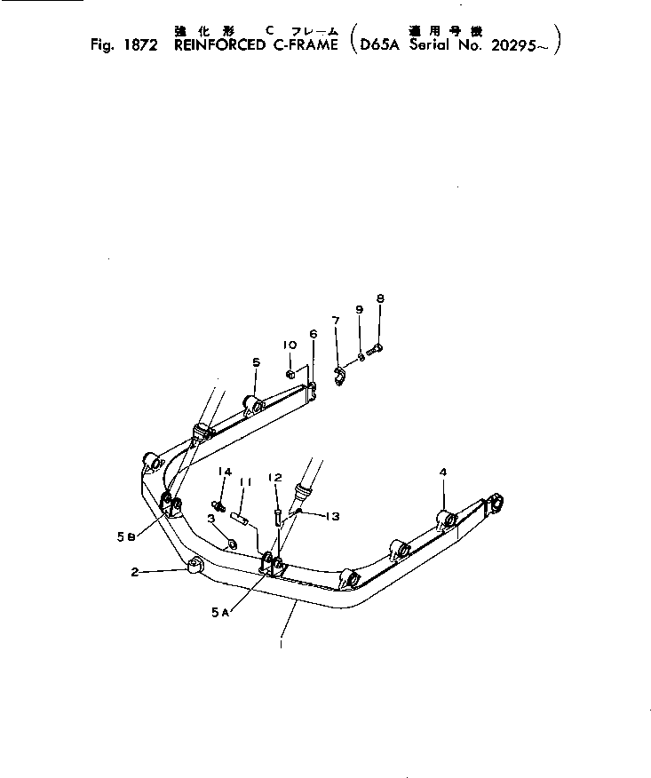 C-FRAME ASS'Y 144-854-0050 KOMATSU