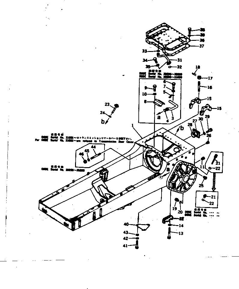 MAIN FRAME ASS'Y \0\144-21-00125 KOMATSU