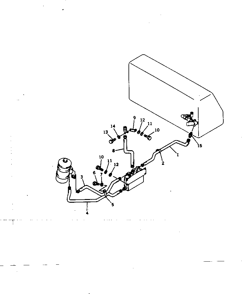 RUBBER HOSE KIT 144-854-0100 KOMATSU