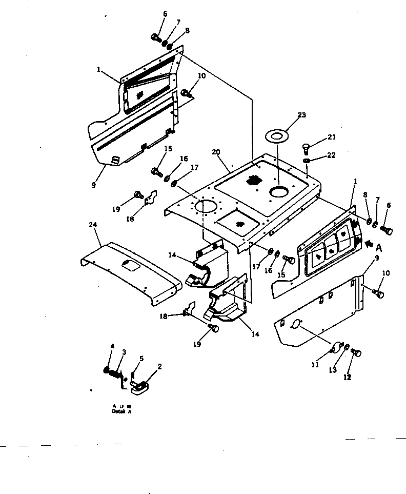 SIDE COVER KIT 144-851-0100 KOMATSU