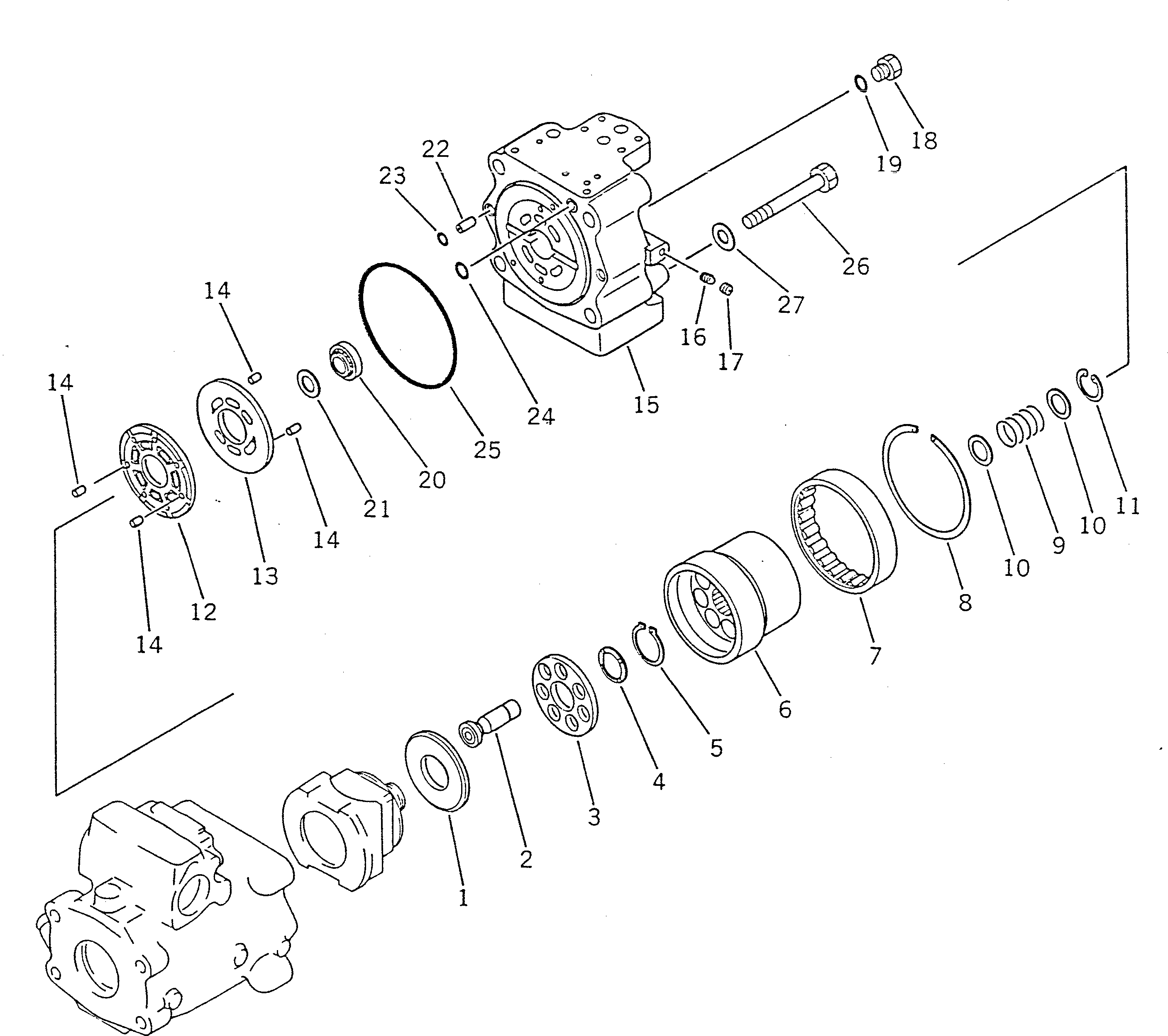 RETAINER KIT (\7\720-68-05461) KOMATSU