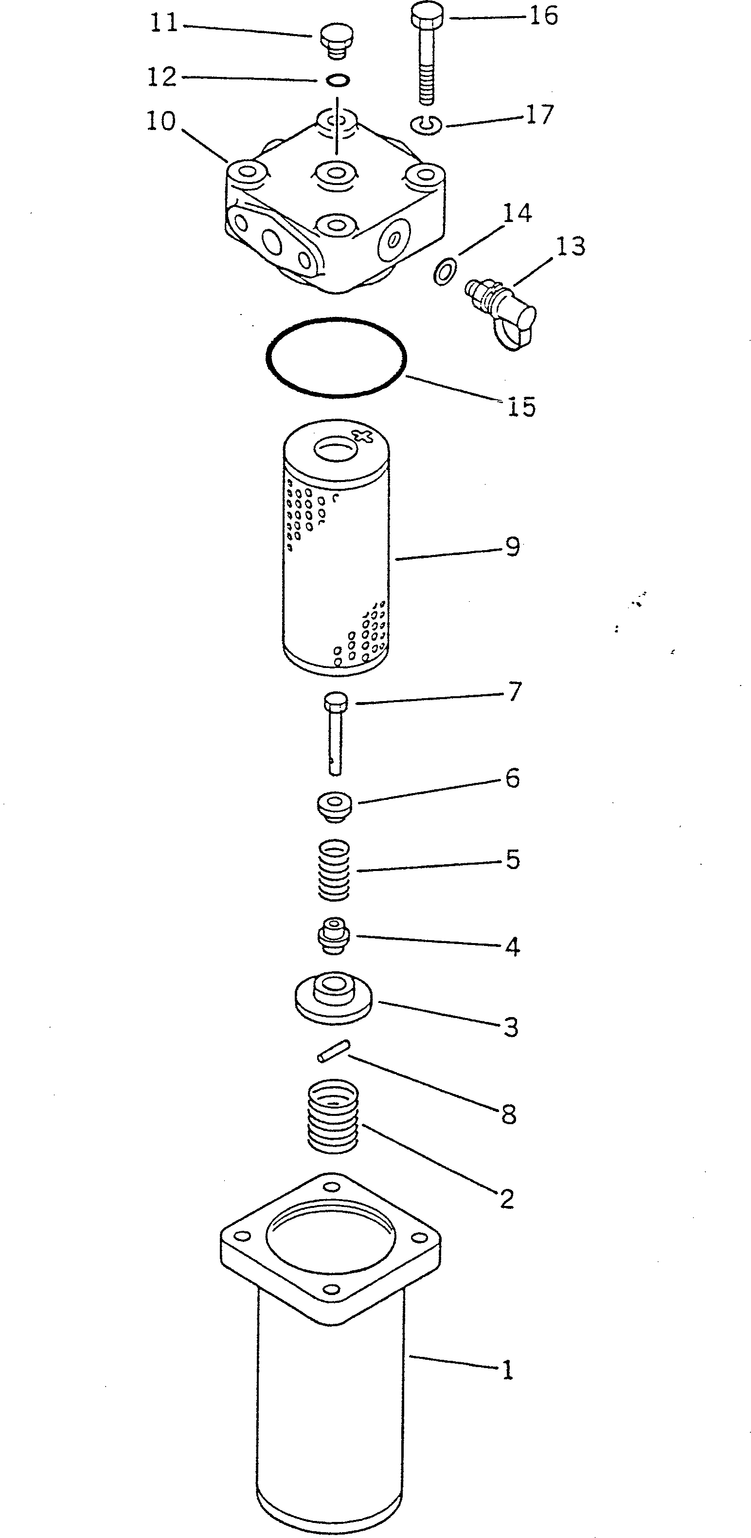 SERVO FILTER ASS'Y 142-49-12201 KOMATSU