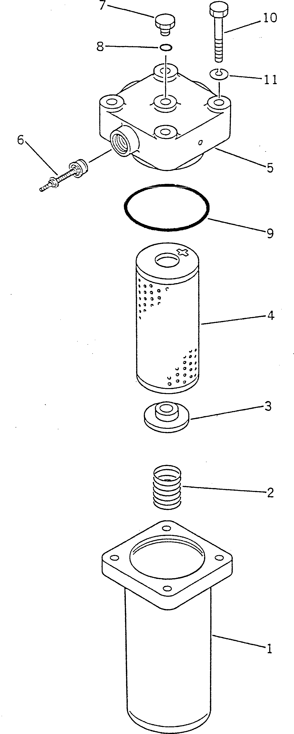 SERVO FILTER ASS'Y 142-49-12202 KOMATSU