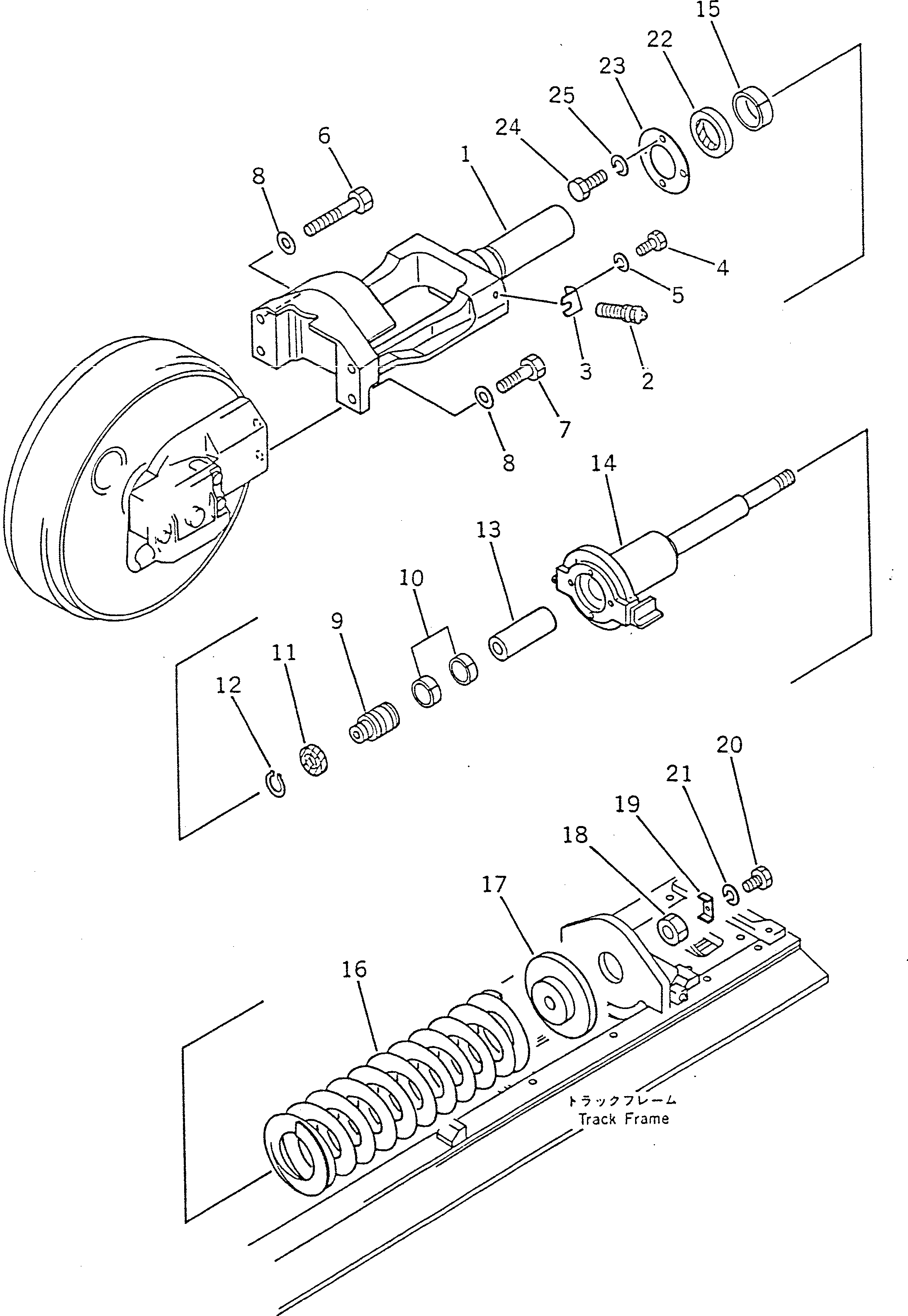 YOKE ASS'Y,R.H. 142-30-14121 KOMATSU