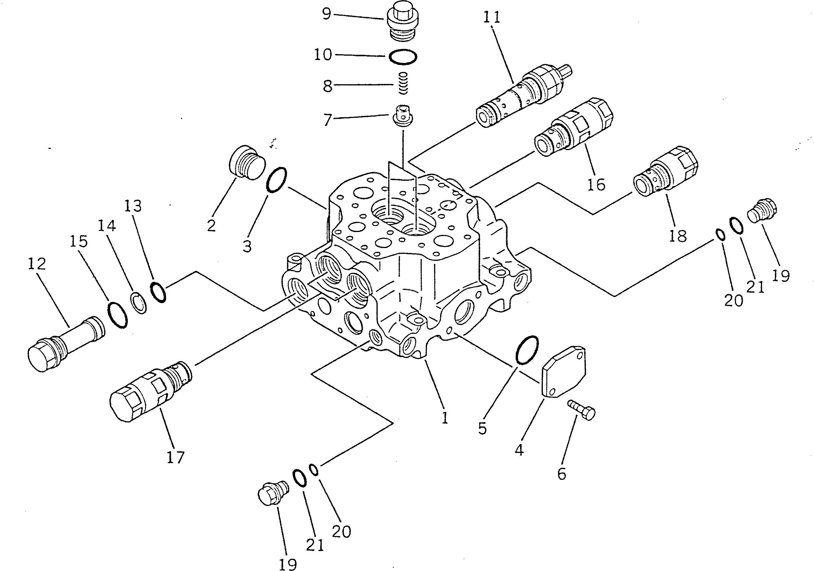 Клапан в сборе 700-92-11003 KOMATSU
