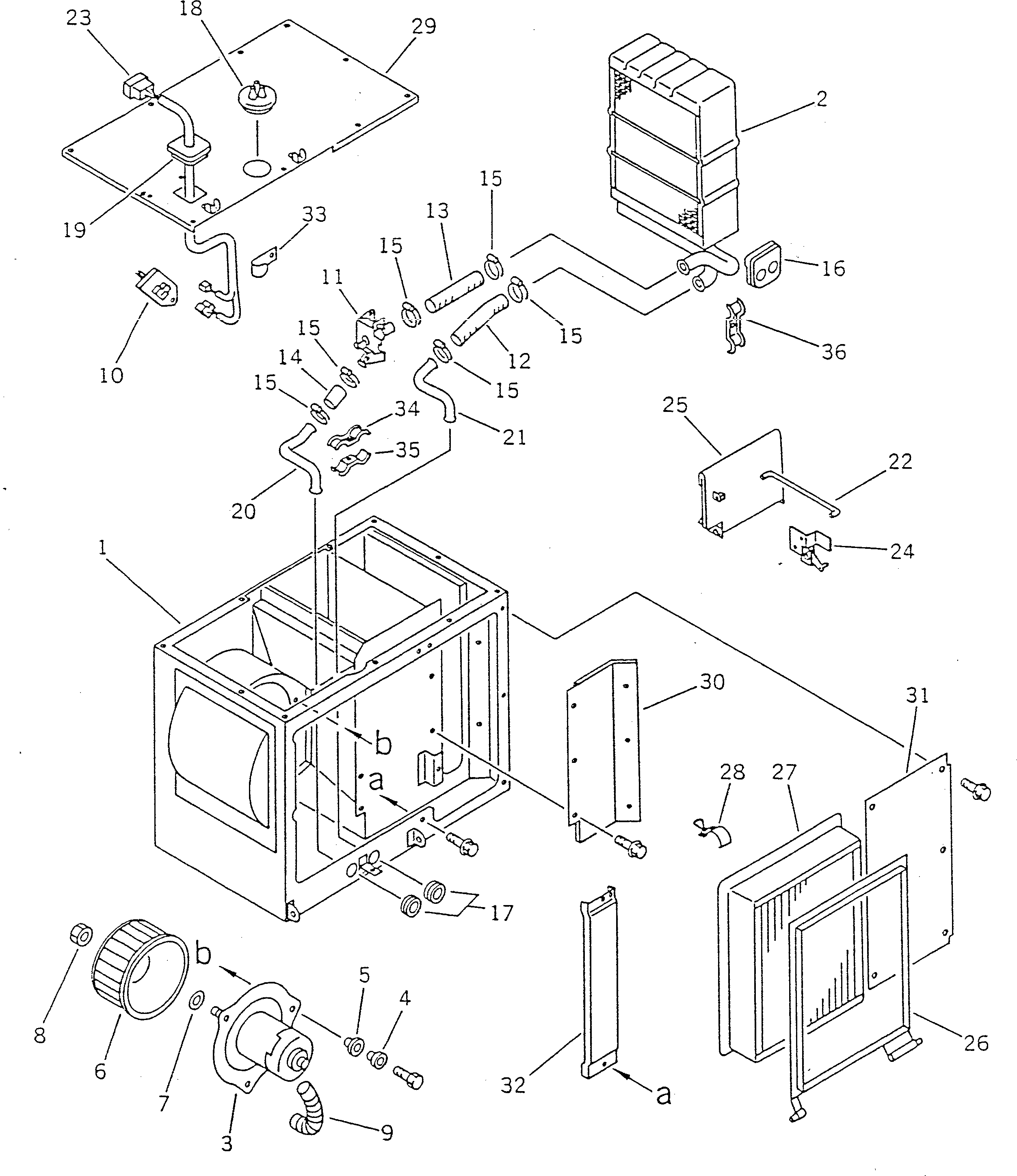 HEATER ASS'Y 142-979-7110 KOMATSU