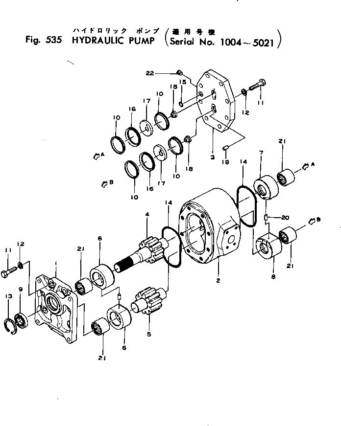 Ведущая шестерня 07443-66041 KOMATSU