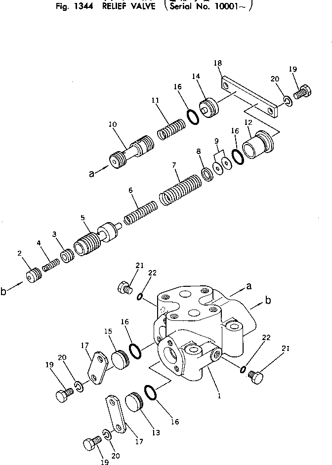 Предохранительный клапан в сборе 145-49-16102 KOMATSU