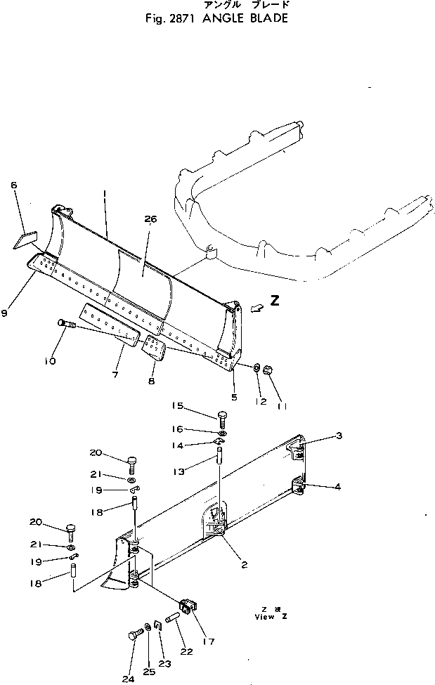 Щётка стеклоочистителя 154-70-11116 KOMATSU