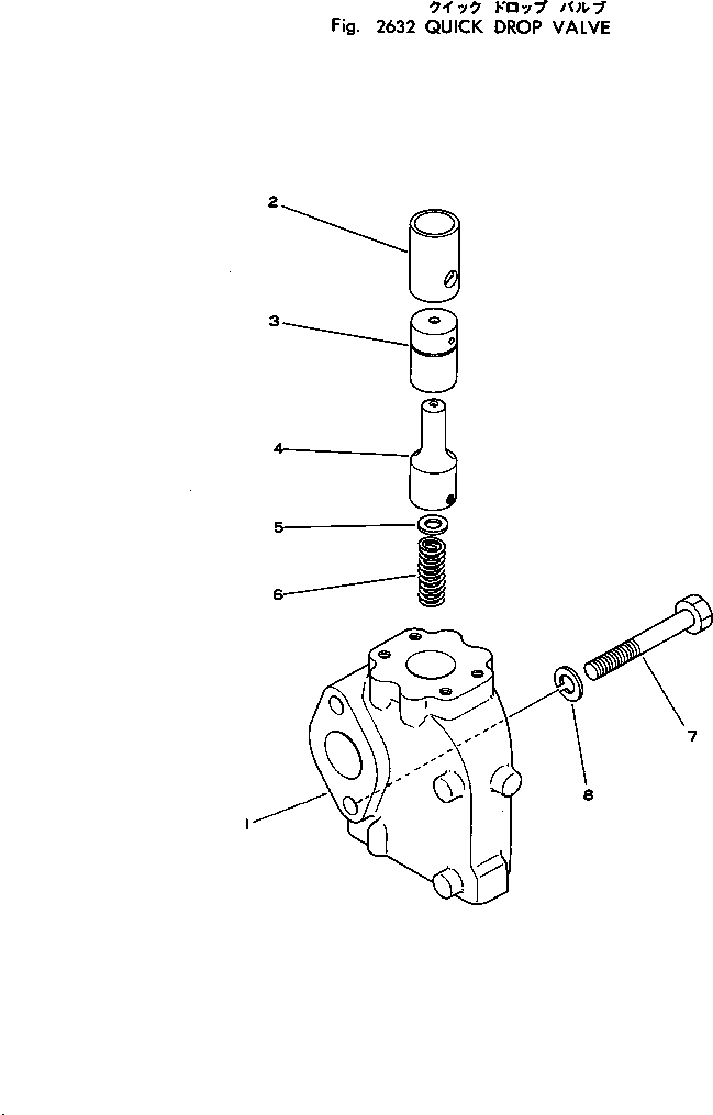 Цилиндр в сборе, правый (154-63-15200) KOMATSU
