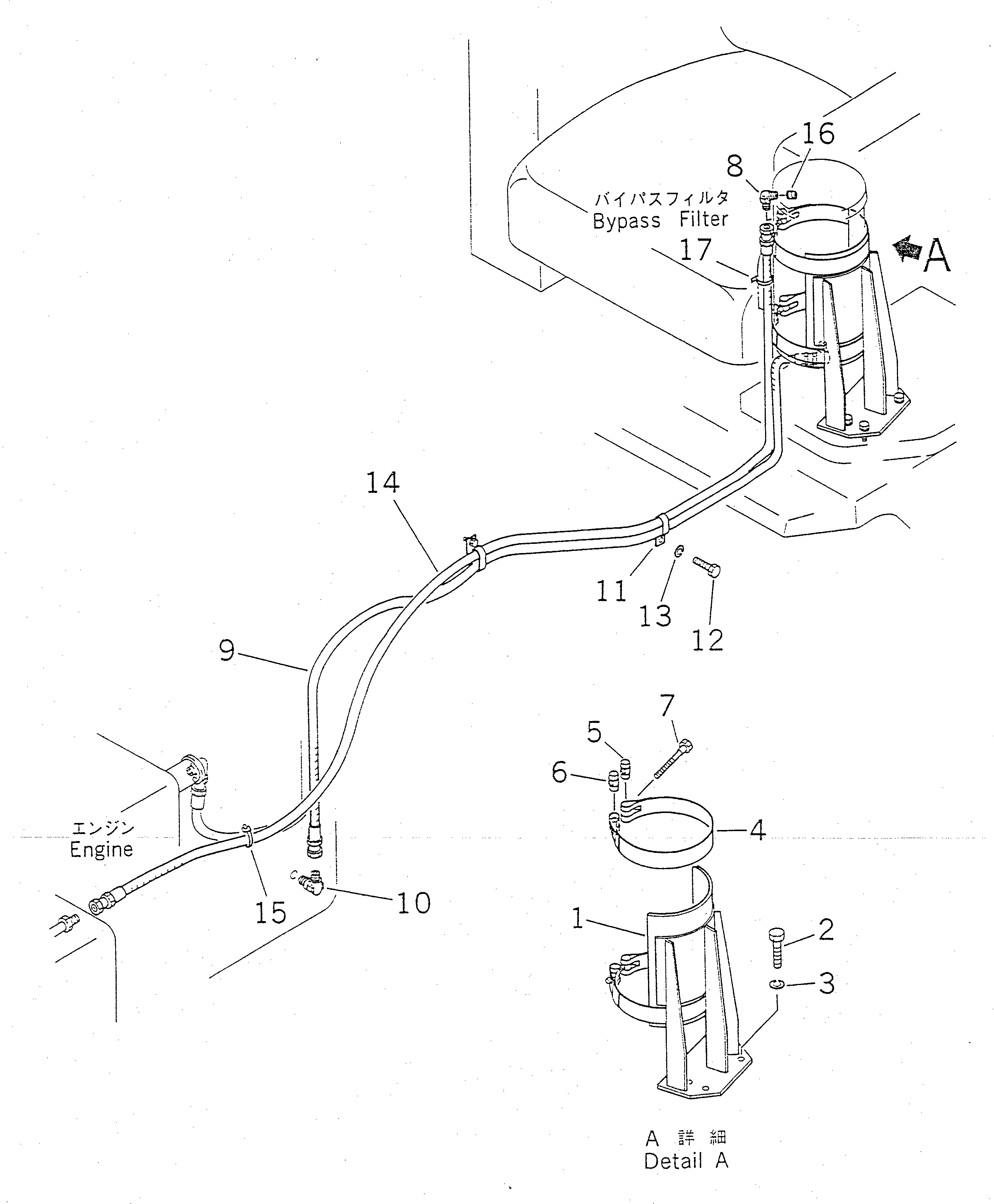 HOSE,(FOR SLAG HANDLING) 07103-A0430 KOMATSU