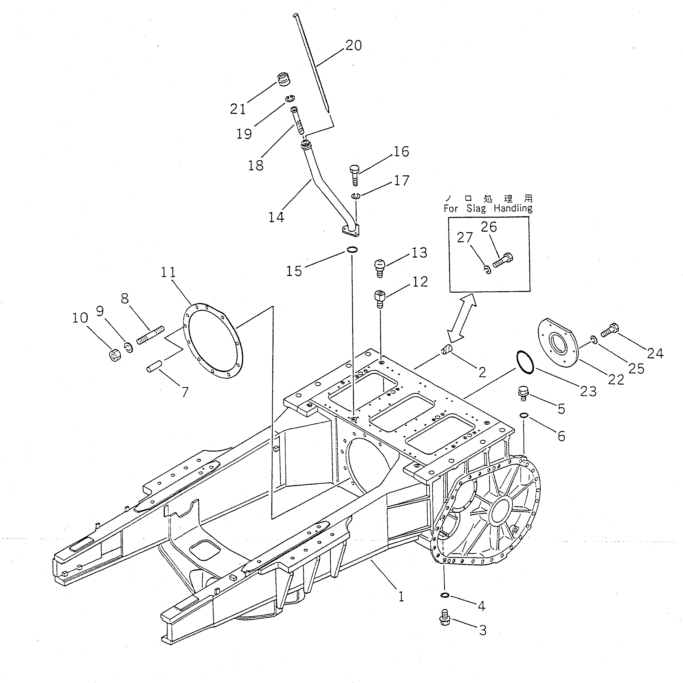 STEERING CASE ASS'Y 155-21-00054 KOMATSU