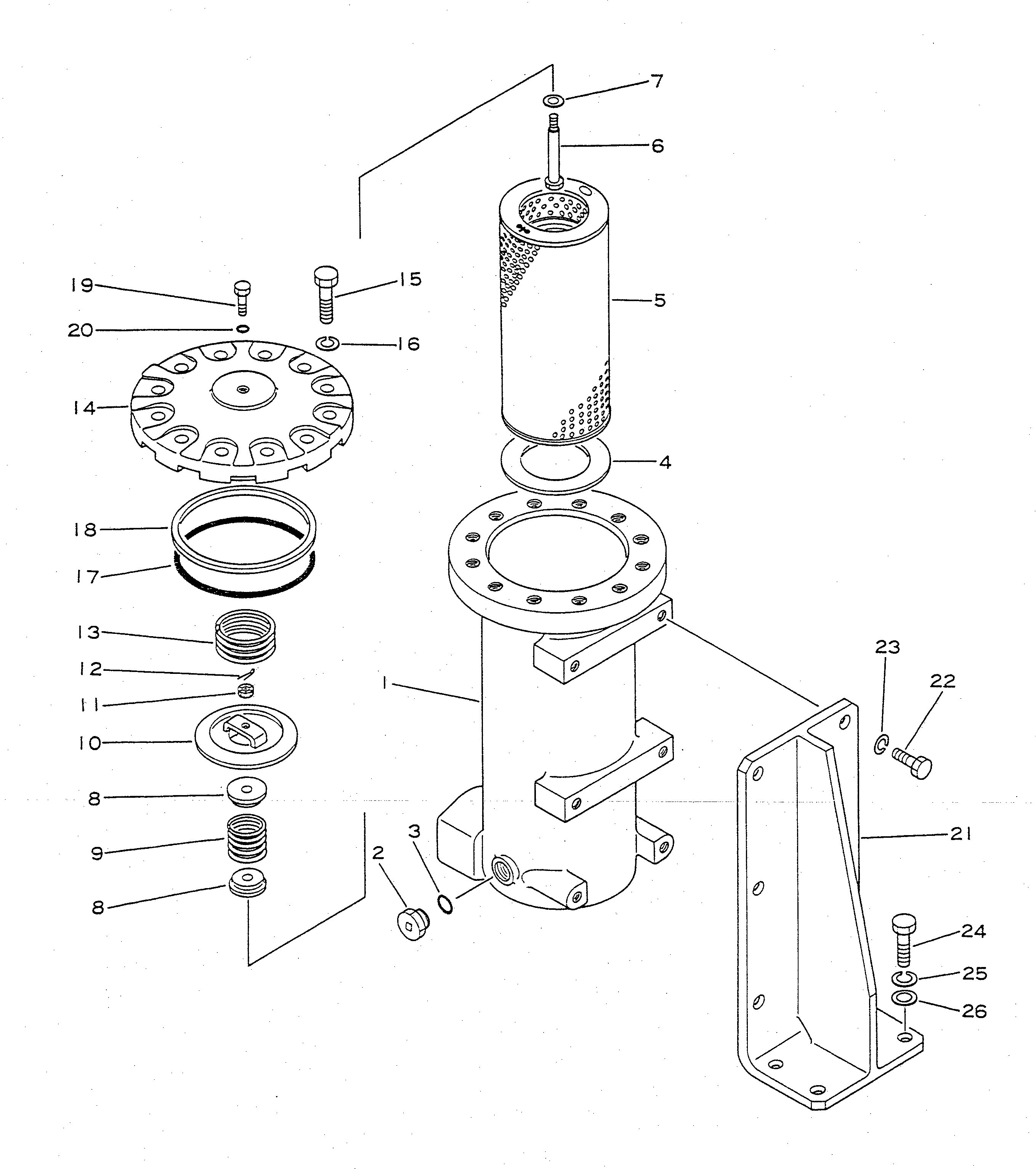 OIL FILTER ASS'Y 155-60-00033 KOMATSU