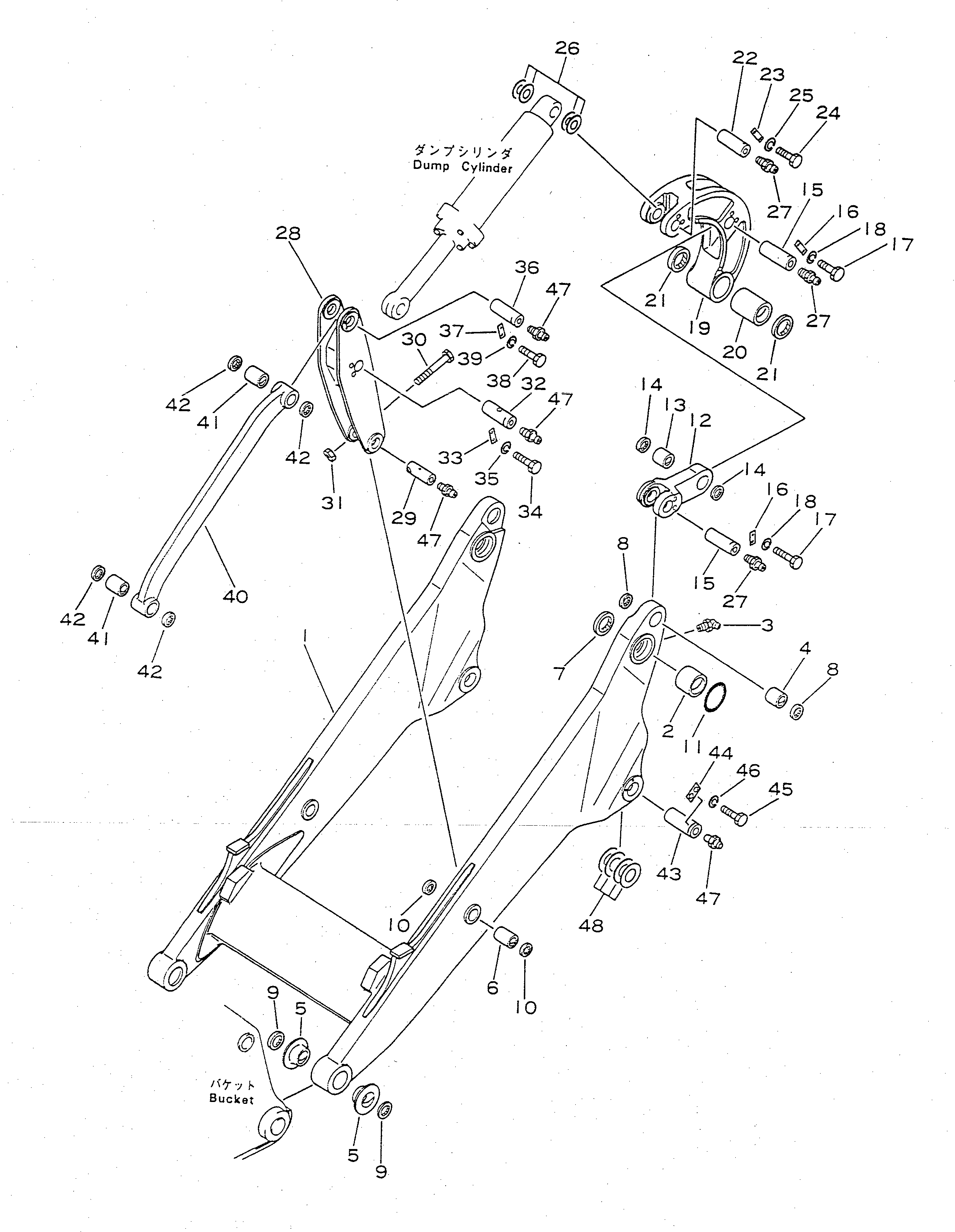 LIFT ARM ASS'Y 155-70-00012 KOMATSU