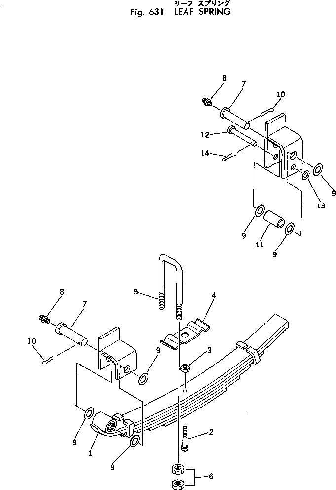 LEAF SPRING ASS'Y M720040307200 KOMATSU