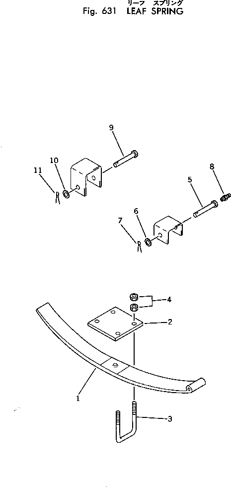 PAD,SPRING M711095072300 KOMATSU