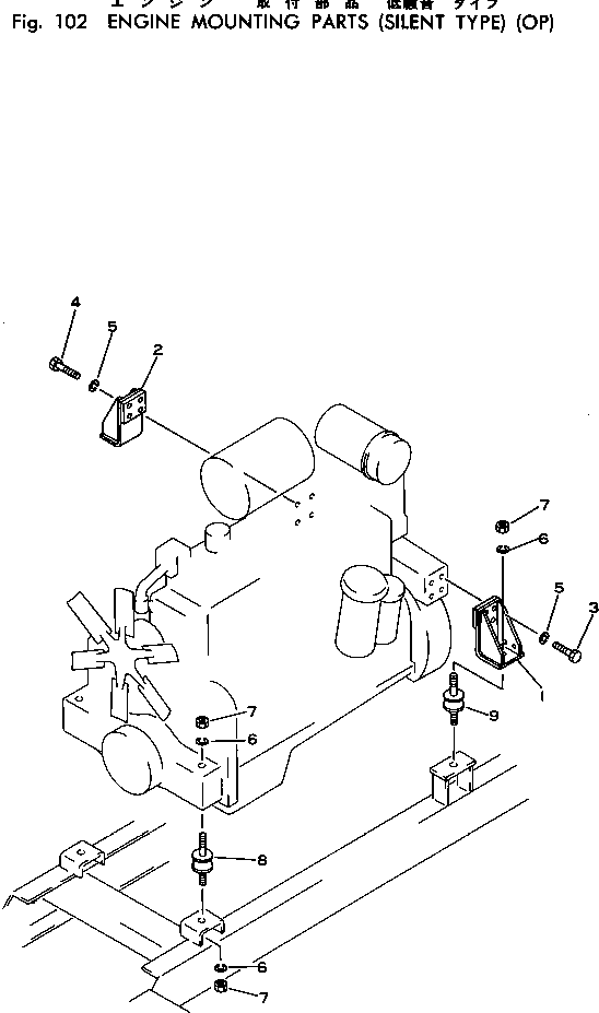 BRACKET,REAR, L.H. M720021604110 KOMATSU