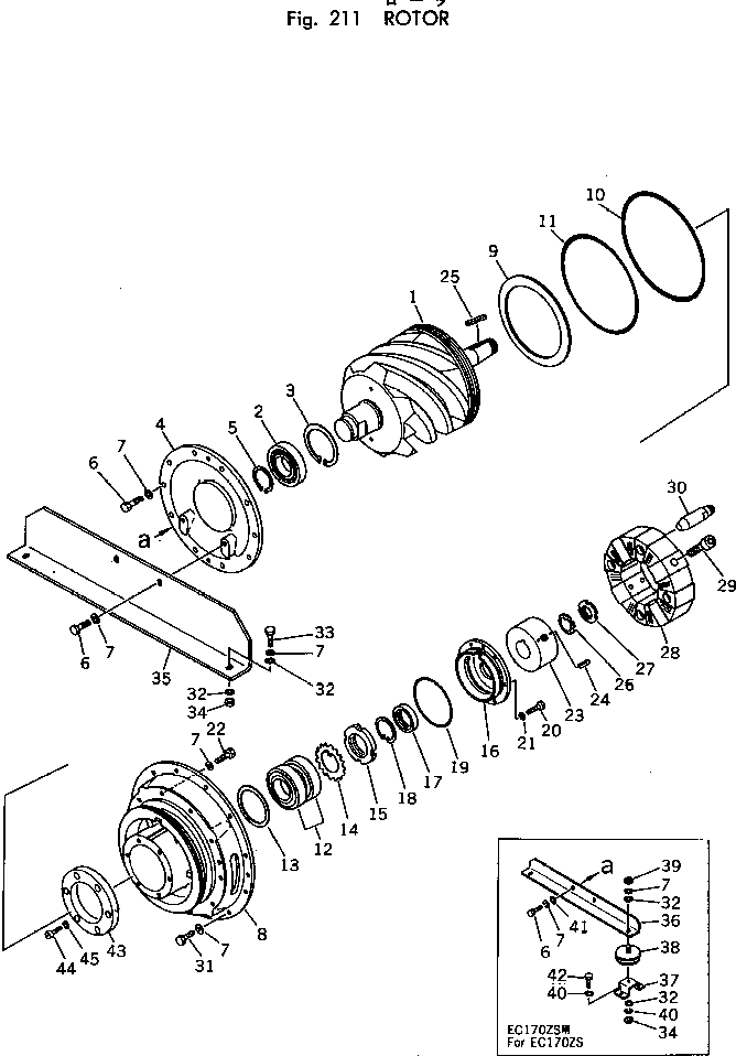 Ротор в сборе M721145001200 KOMATSU