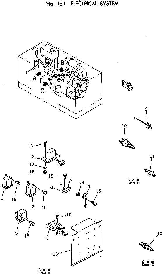BRACKET,ELECTRIC PARTS M711015355200 KOMATSU