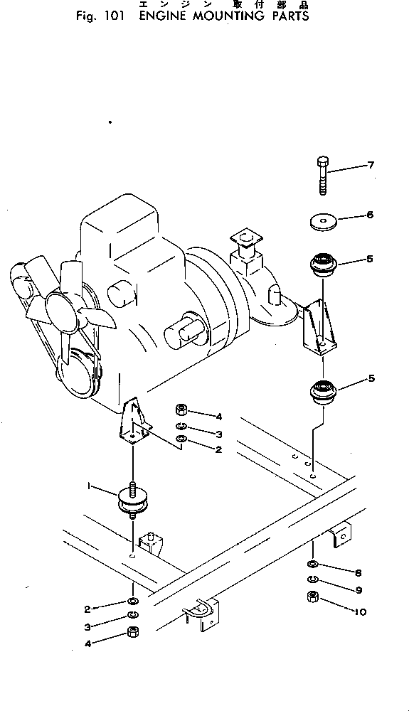 CUSHION,FRONT 6140-25-3760 KOMATSU