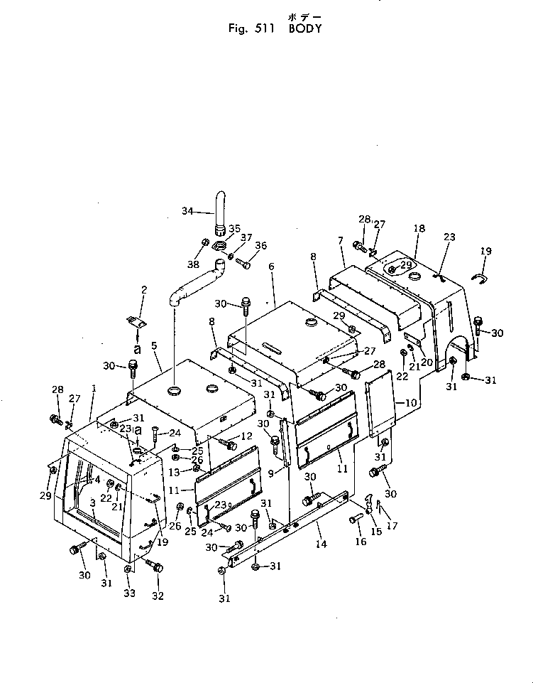 COVER,SIDE, R.H. M720230106151 KOMATSU