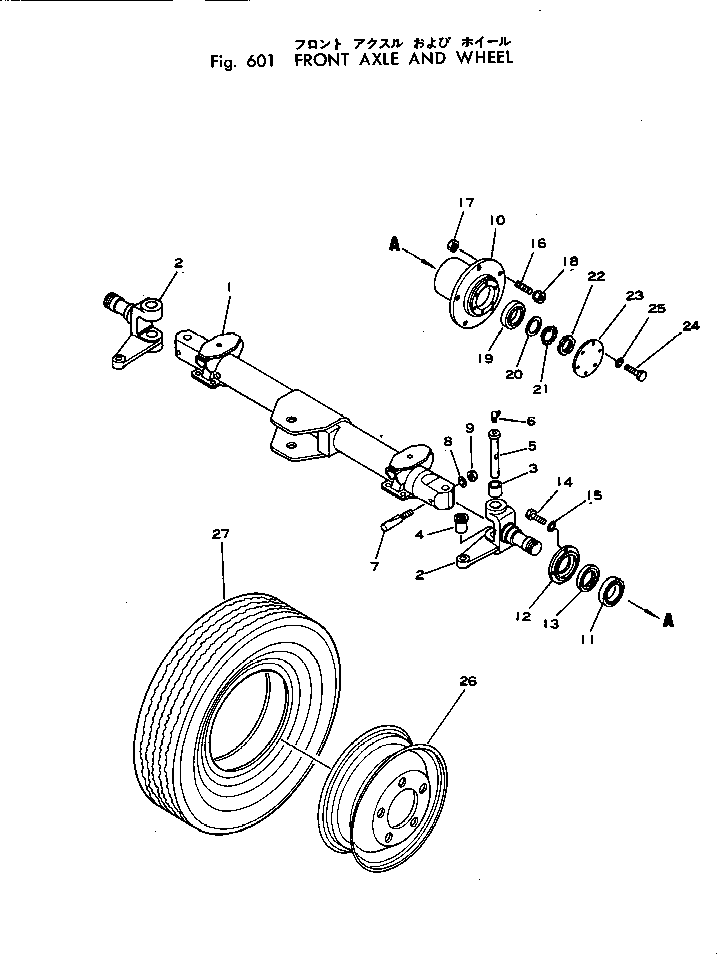 SHAFT,AXLE M721165007010 KOMATSU