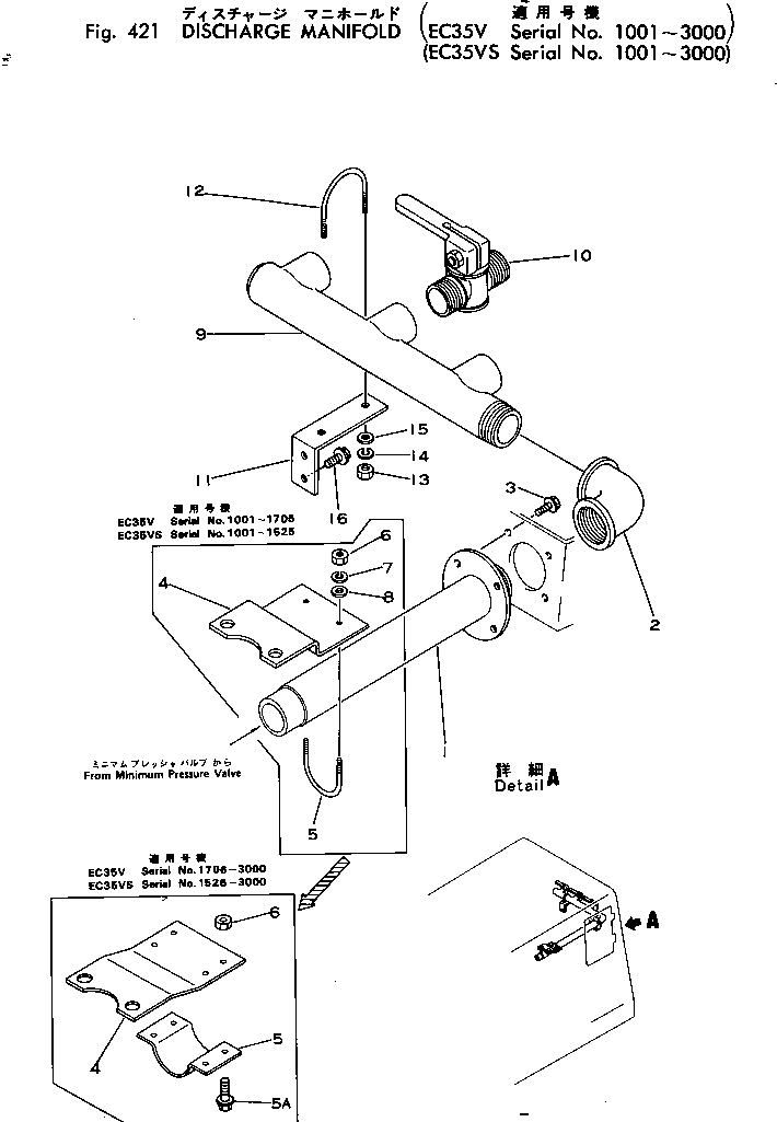 U-образный болт (стремянка) M711035429550 KOMATSU
